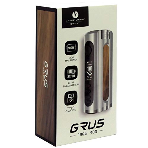 Lost Vape Grus Box Mod 100 Watt, e-Zigarette - Akkuträger, black marine – Bild 4