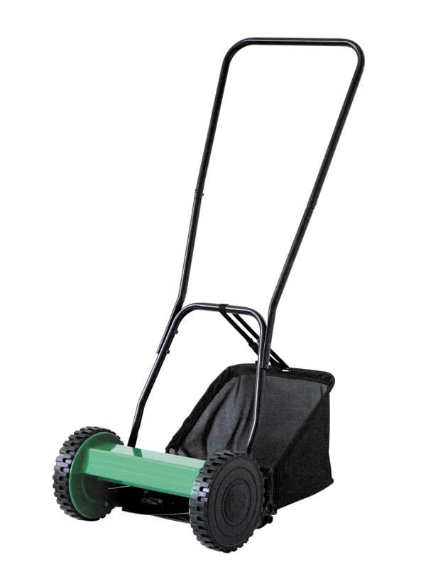 Lawn Mower Grass Cutter 40cm Cutting Width Manual Hand Push Retractable Handle