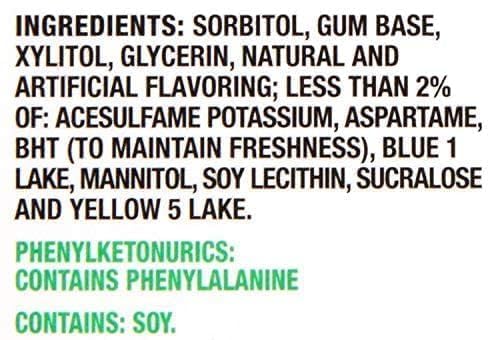Image of Trident Sugar Free Gum Spearmint Flavour Pack of 12 (Imported) (12 Pack)