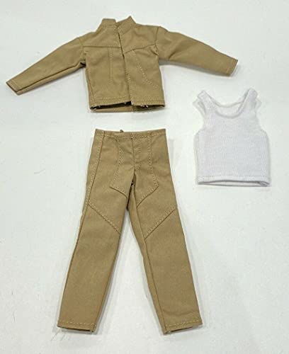 Uniforme militar khaki para figura Mezco Mixmax 1/12