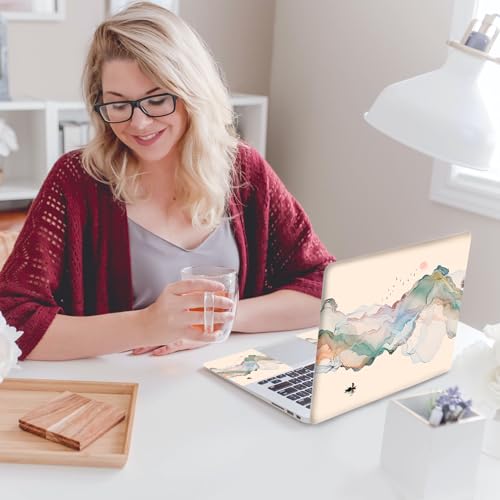 Image of Laptop Notebook Skin Sticker Cover Decal, 12 13 13.3 14 15 15.4 15.6 inch Laptop Vinyl Skin Sticker Cover Art Protector Decal Universal, Ink Mountain