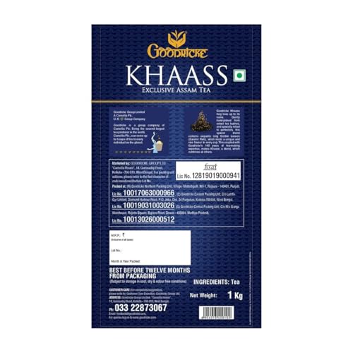 Image of Goodricke Khaass Assam Tea - 1 Kg (Pack of 5) | 100% Assam Chai with Golden Leaves | Premium Tea | Assam CTC Tea | Chai Patti