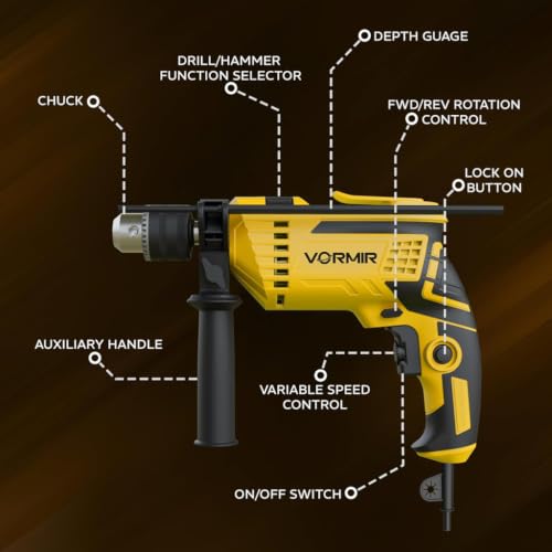 Image of VORMIR VR TD13-139 650W Impact Drill Tool Kit with Green Laser Level | 139-Piece DIY Set | 13mm Chuck | 2800 RPM | 520nm Laser | Self-Leveling | Home Repair Tools