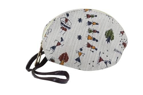 Image of P S Traders Online Women's Ladies Western Traditional Ikkat Cotton 5 Pieces Combo Bag Color White