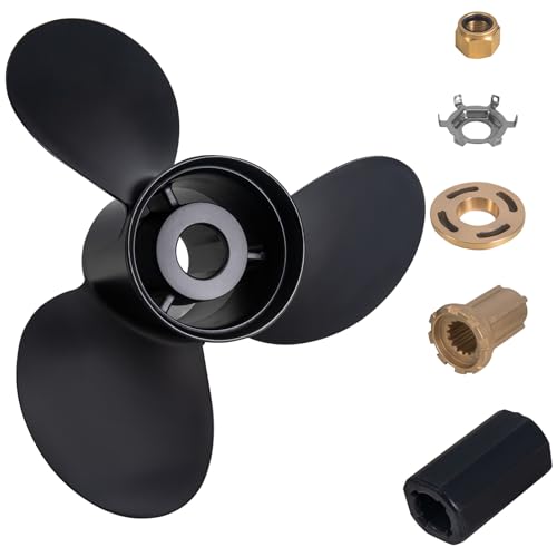 MiBarco Upgrade Aluminum Boat Propeller Compatible for Mercury Outboard Engines 135-300 HP Mercruiser Alpha One 15 Spline Tooth RH (14 1/2 x 19)