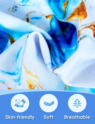 Image of Girls Swimsuits Two Piece Bathing Suits Sport Beach Bikini Sets UPF 50+ Teen Summer Swimwear with Chest Pad