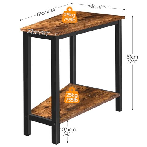 Image of HOOBRO Wedge End Table, Recliner Wedge Side Table with Storage