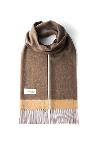 [Kukkanen] 5色 極上カシミヤ 100％ マフラー メンズ レディース 男女兼用 薄手 軽量 暖か 内モンゴル産 水波紋 上品な光沢 北欧デザイン プレゼント 贈り物