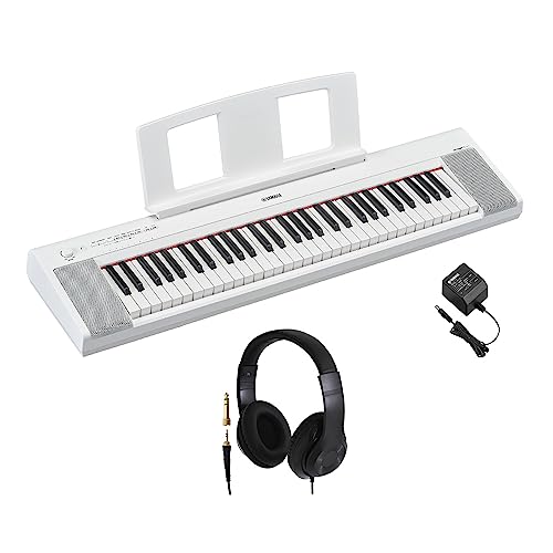 Amazon | YAMAHA NP-15 キーボード 61鍵盤 ヤマハ (WH ヘッドホン