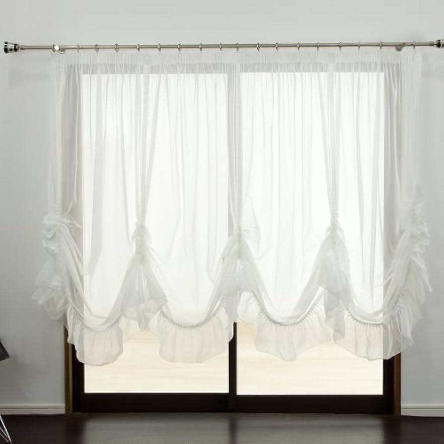 レースバルーンカーテン横幅約50㎝ レースバルーンカーテン横幅約50㎝