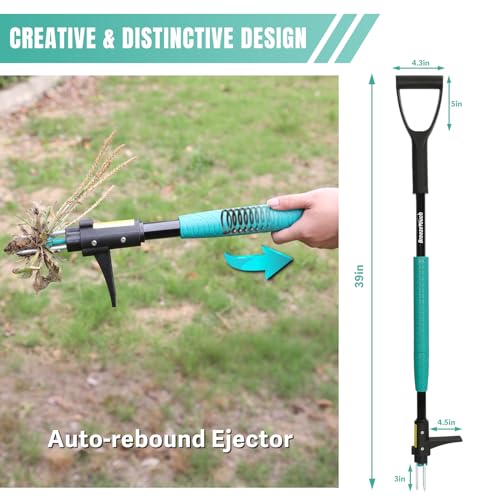 Breeze Touch BT-WEEDER-PJ 39 Inch Weed Pulling Tool, 3-Claw Detachable Weed Puller Tool thumb #4