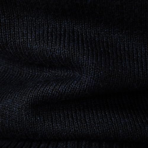 Men's Cardigan Sweaters Stand Collar Thick Knitted Full Zip Sweater with Snowflake Pattern3