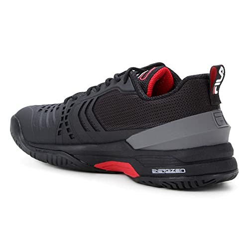 Tênis Fila Axilus Ace Preto e Vermelho-41