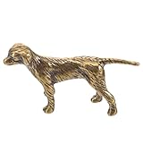 Ornement de statue de chien - présente un savoir-faire raffiné et des détails exquis, garantissant la praticité et la popularité de cette figurine de chien, ornement créatif en laiton