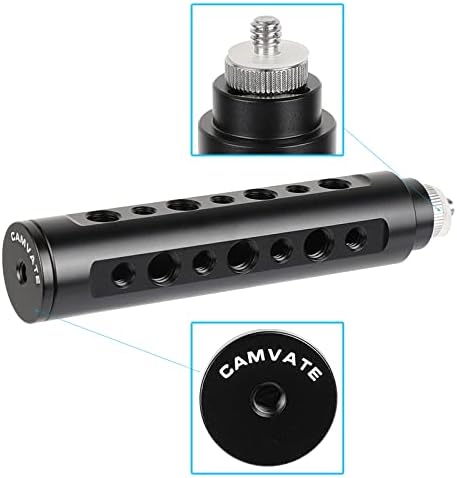 CAMVATE Aluminum Alloy Camera Handle Grip (Black) DSLR Stabilizer Light Mount for Camera Accessory Mount - 0967