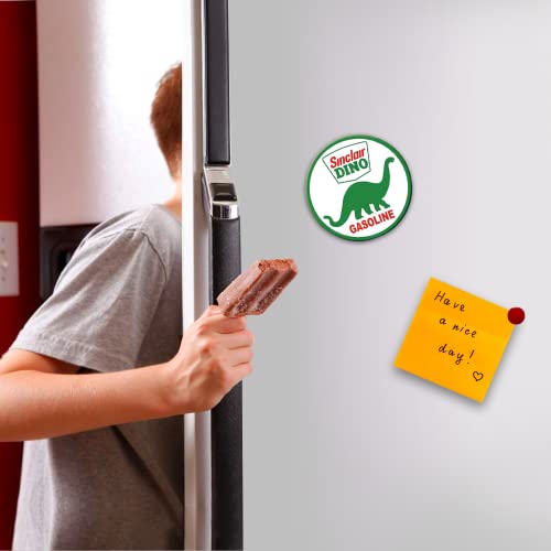 Imán redondo Sinclair Dino para refrigerador miniatura 3