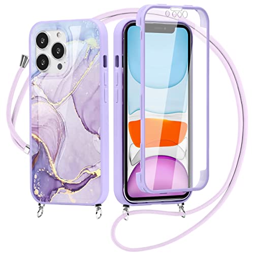 Eouine Capa cruzada com alça para Xiaomi Redmi 9A (4G) 6,6 polegadas com proteção de tela, amorteced