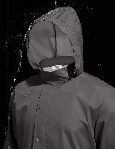 COOFANDY Men's Rain Jacket Waterproof Packable Raincoat Lightweight Windbreaker with Hood for Hiking Cycling3