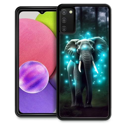 Coque Samsung S20 FE motif éléphant bleu fluorescent protection antichoc