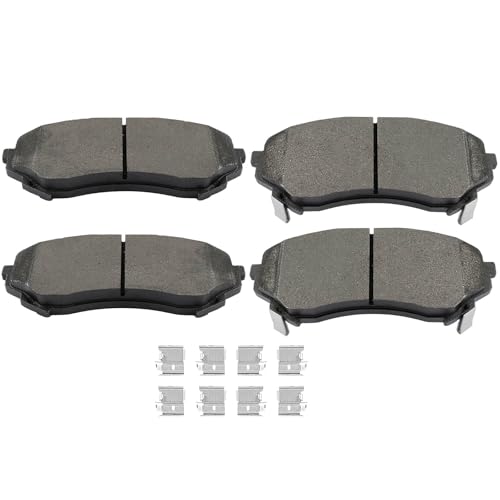 Image of SCITOO D1331-8443 Disc Brake Pads Sets Front Metal Brake Pads w /Hardware | 2014 For Cadillac For CTS 2.0L,2010-2014 For CTS 3.0L,2008-2014 For CTS 3.6L,2012 For CTS 6.2L