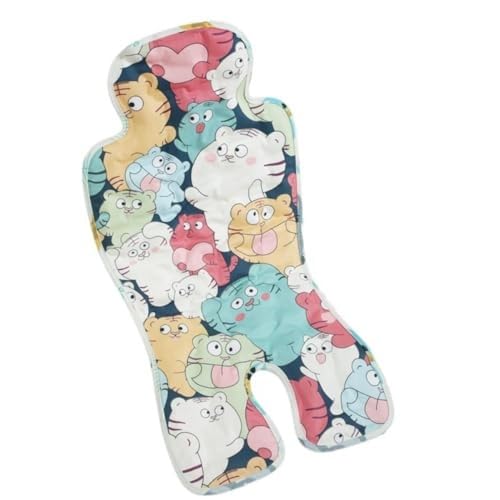 Tirczil ベビーカー保冷シート【2024年】Tirczil ひんやりシート アイスまくら チャイルドシート 冷却ジェル 新型保冷素材 おでかけ ジェルビーズ ベビーチェア 接触冷感 ベビーカーマット 防水加工 立体構造 暑さ対策 (タイガー)