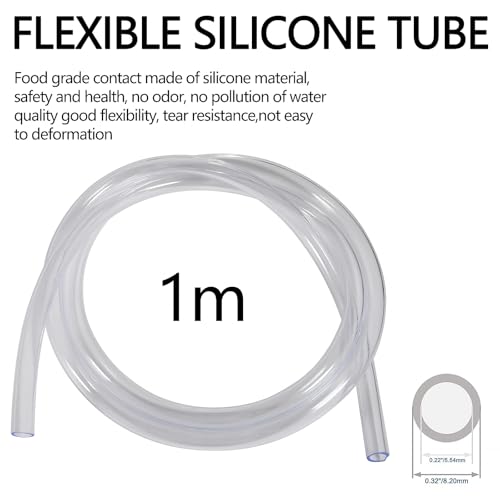 Image of 6Pcs DC 3-5V Micro Submersible Mini Water Pump with 2pcs Clear Tubing Flexible PVC Water Pipe(1M) for Aquariums Fish Tank Fountain Hydroponics Garden