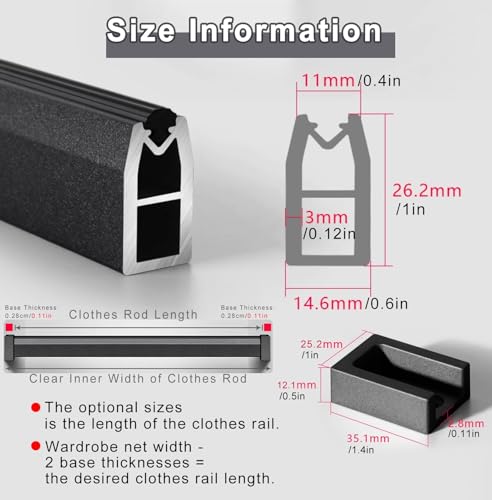 Tringle de penderie de 60 cm idéale pour optimiser la buanderie et salle de bain - 4