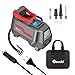 Reesibi Gonfleur Pneus Voiture 220V Maison ou Allume-Cigare 12V, Mini Compresseur 12V 220V, Pompe électrique, 10,3 Bars / 150PSI, arrêt Automatique, écran Digital, fourni Embouts Câbles et Un Sac
