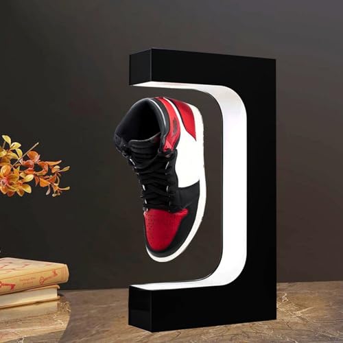 Présentoir à chaussures en lévitation LED avec télécommande et support magnétique