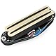 Musiclily Pro ST-DPMC Keramik Humbucker Tonabnehmer Single Coil Format Pickup 9,2K für Strat Style E-Gitarre, Creme Korpus Schwarz Rail