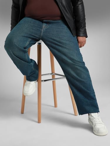 Image of HIGH STAR Men's Mid Rise Straight Plus Jeans