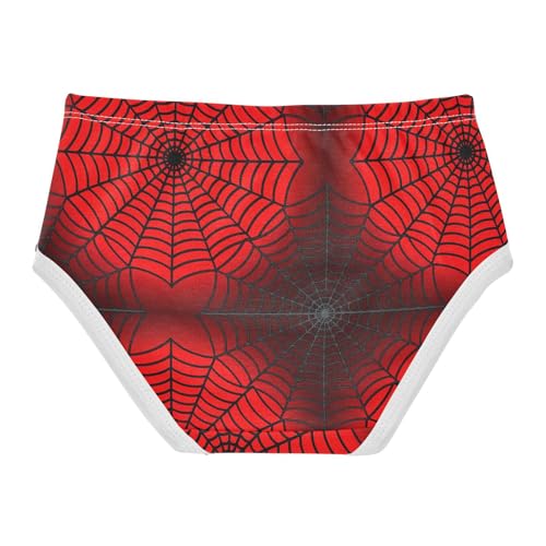Joisal Spider Web Glowing Red Black Toddler Underwear Floral 2t Cotton Cute Panties Girl Funny Kids Briefs Undies2