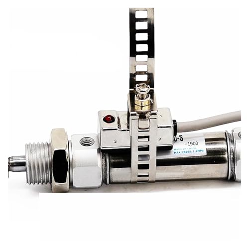 Cilindro neumático pequeño ideal para sistemas de automatización compactos con diámetro de 10mm 4