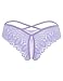 Avidlove Women's String Thongs Criss Cross Back Panties Underwear Brazilian Cut Undies Lilac