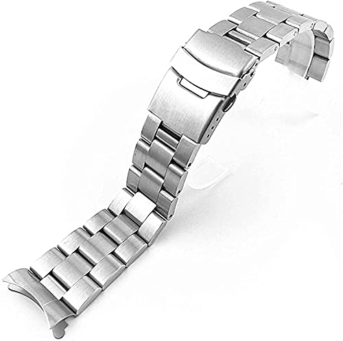 Bracelet de montre 20mm 22mm acier inoxydable argent poli pour homme