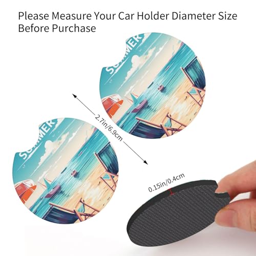 2 Pack Portavasos Universal para Carro Coasters Antideslizante miniatura 4