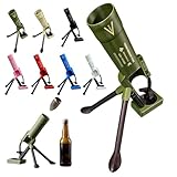 Mortar Bottle Opener, Beer Bottle Mortar Opener Tube 51mm Heavy Duty Tactical Cap Launcher Hands-Free, Funny Beer Bottles Opener for Bars Desks Shelves (A)