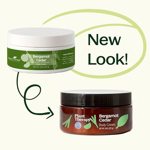 Plant Therapy 680912066389 Bergamot Cedar Body Cream 8 Oz Restore Softness & Hydration thumb #5