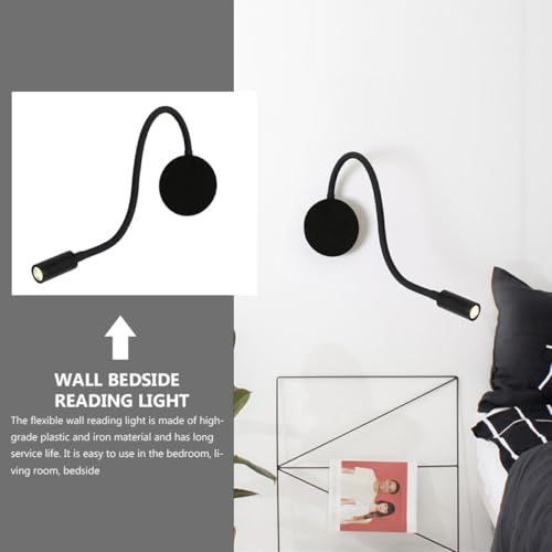 Lampe murale COHEALI orientable à 360 degrés en fer robuste avec interrupteur - 5
