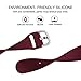 Qiyiguo Compatible for Samsung Galaxy Watch 3 45mm /Galaxy Watch 46mm Band, Replacement 22mm Solid Color Watch Band for Fossil Men's Gen 5 Smartwatch (Julianna/Carlyle/Garrett)/ Gen 5E, Wine Red(S)