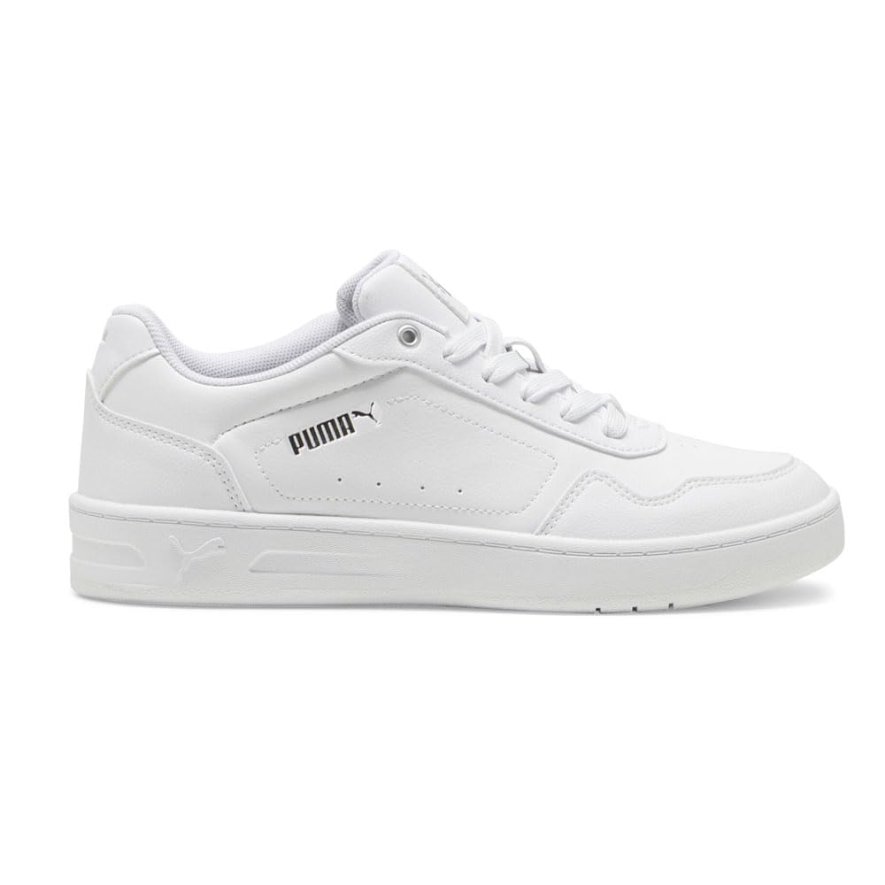 PUMA Shoes Damen Court Classy Schuhe, Weiß-Silber, 39 EU, 37