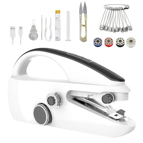 Mini Handnähmaschine Elektrisch – Tragbare Mini Nähmaschine,...