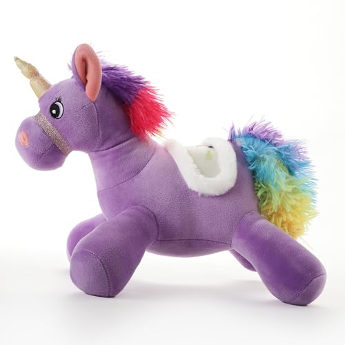 Image of Purple Unicorn Plush Soft Toy 45 CM for Kids, Ultra Soft Stuffed Unicorn Teddy with Wings, Cute Hugging Plush Doll for Babies, Toddlers, Girls & Boys, Birthday Gift, Washable
