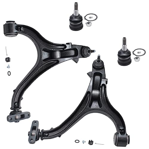 Image of Detroit Axle - 12pc Front End Suspension Kit for 2005-2010 Jeep Grand Cherokee 2006-2010 Commander 2 Lower Control Arms w /Ball Joints 2 Upper Ball Joints 4 Inner Outer Tie Rods 4 Front Rear Sway Bars