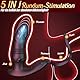 Analvibratoren für Mann Prostata-Massageger Perineum Stimulator 3 In 1 Sexspielzeug für die Männer mit Penisring 10 Vibrationen + 10 StoßModi Analplug Anal Vibrator Anal Dildo für Männer