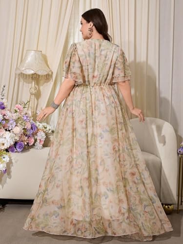 Image of TOLEEN Women's Plus Size Sequin Dress Luxurious Style Formal Cocktail Evening Party Maxi Dresses