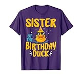 Rubber Duck Sister Of The Birthday Duck Rubber Duckies T-Shirt