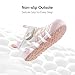 Balabala Toddler Girls Boys Sandals Breathable Walking Shoes Lightweight Sport Sandals Mesh Upper Toddler Sneakers with Hook and Loop Pink