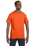 Missy Fit Heavy Cotton Tee (Orange) (Large)