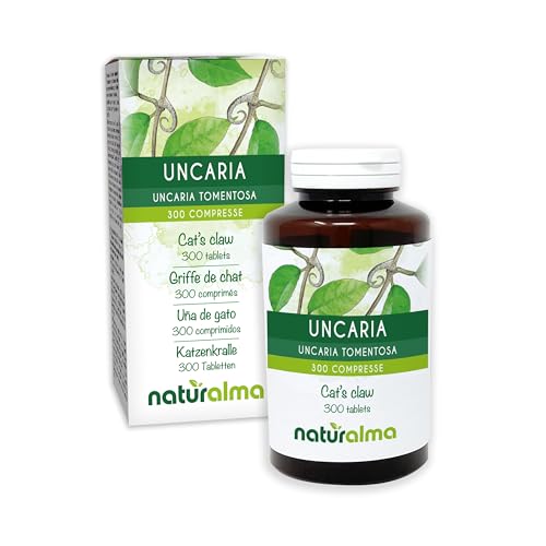 Uña de gato (Uncaria tomentosa) cortezas Naturalma - 150 g - 300 comprimidos - Complemento alimenticio - Natural y Vegano